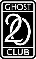 The 20 Ghost Club logo in white on a black background.